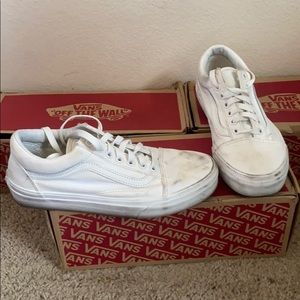 Off White Low Top Vans